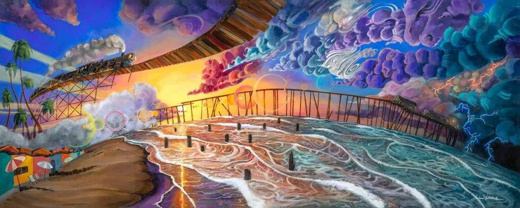 On The Edge of A Dream Print Limited Edition Canvas Wrap