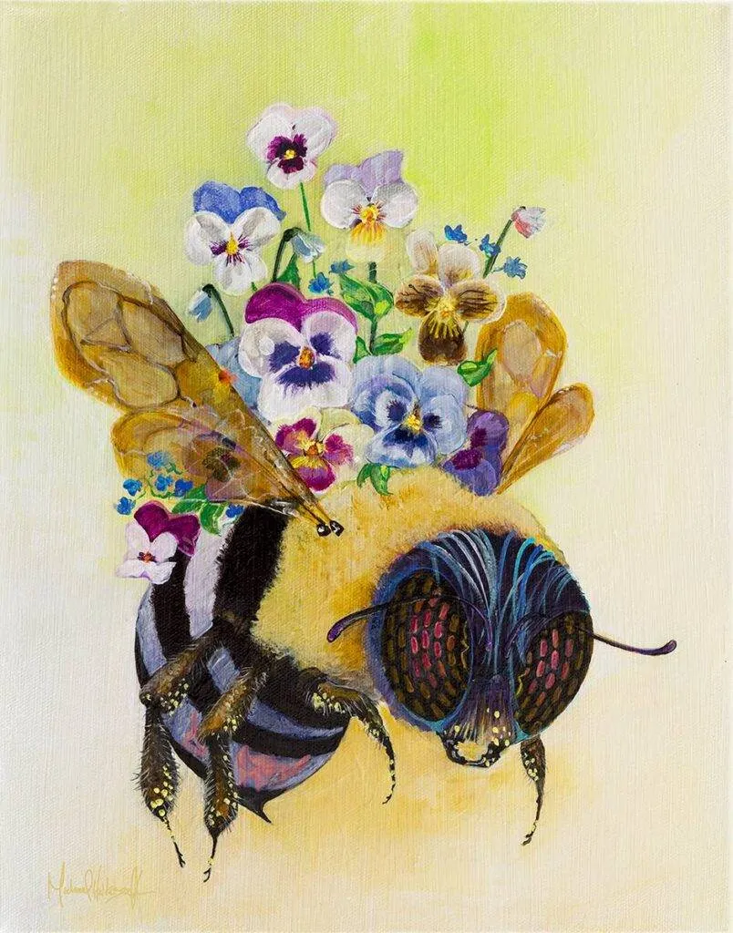 Pansy Crown Print Limited Edition Canvas Wrap